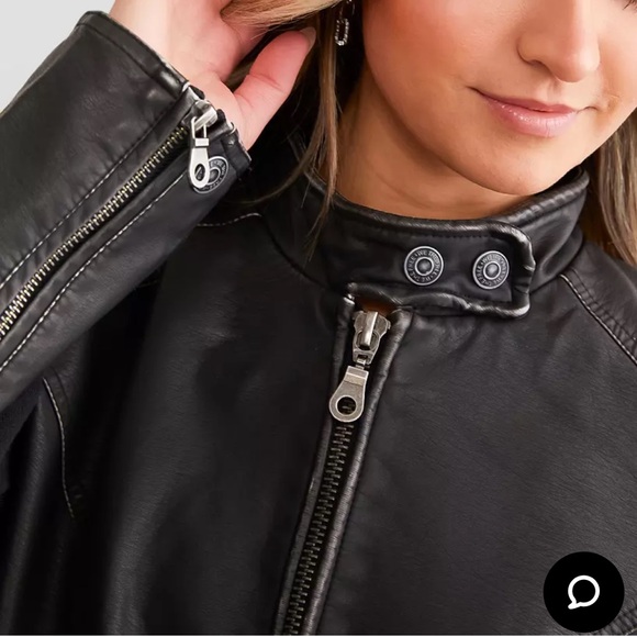 We the Free - Max Vegan Moto Jacket in Black, XS - Picture 5 of 11